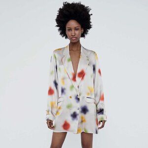 Silk Laundry Relaxed Blazer 100% Silk - XS BNWT